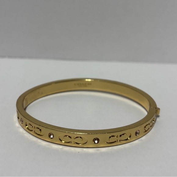Coach Signature Hinged Bangle - Picture 2 of 6